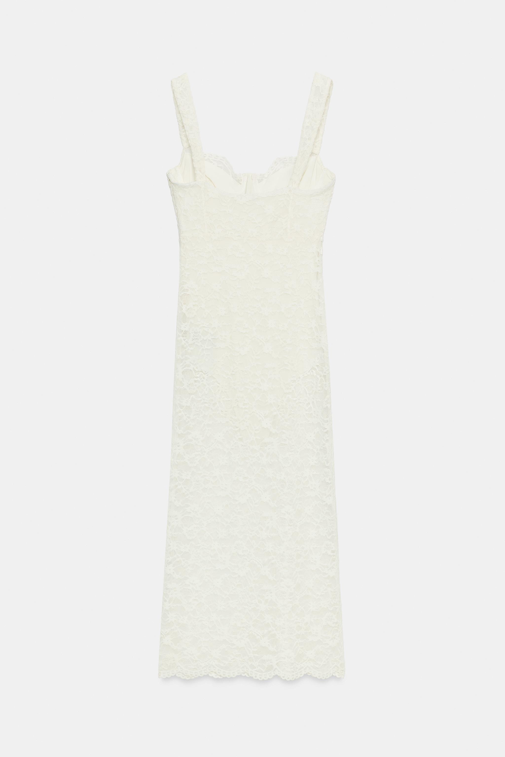 VESTITO MIDI IN PIZZO | Zara IT
