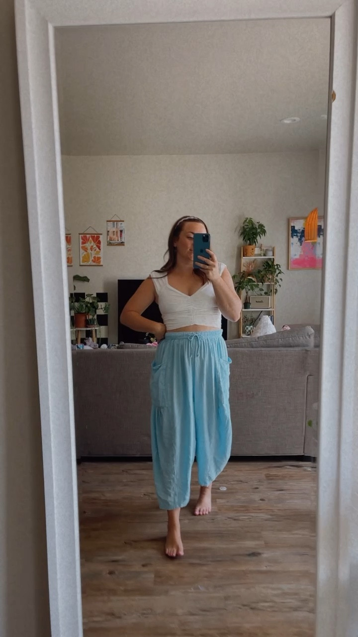 Sized down to S in pants
Free people pant loose clothes for summer
Colorful midsize 

#LTKtravel #LTKunder100 #LTKstyletip