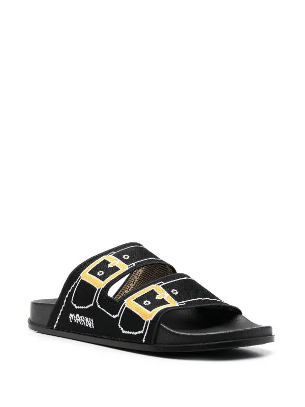 tromp l'oeil print sandals | Farfetch Global
