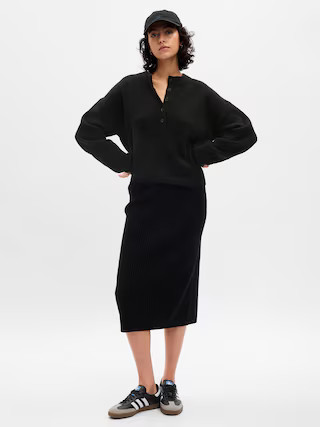 CashSoft Henley Sweater | Gap (US)