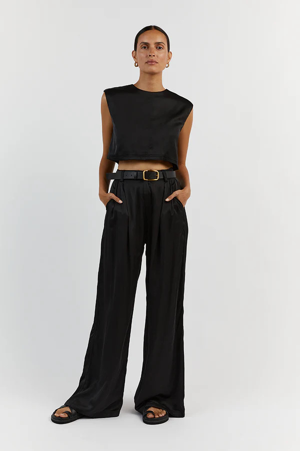 RUE BLACK TROUSER PANT | DISSH