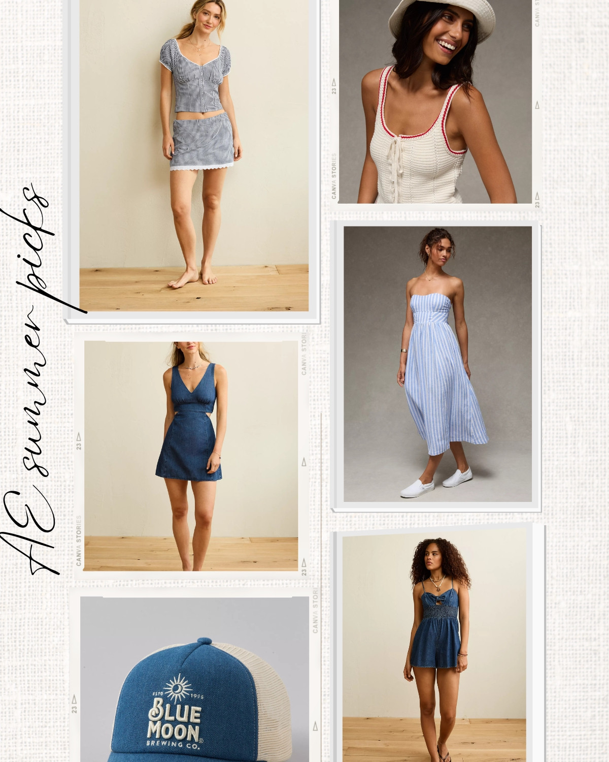 cute summer picks from American Eagle!  Love the gingham perfect for summer dates, travel summer outfits, jumpsuits and rompers! 

 #LTKootd #LTKSeasonal