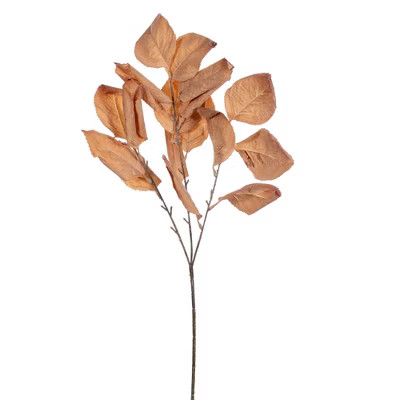 Vickerman 28" Brown Artificial Dried Leaf Spray, 3 per bag. | Target