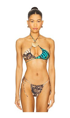 Jaded London Halterneck Bikini Top in Multi from Revolve.com | Revolve Clothing (Global)