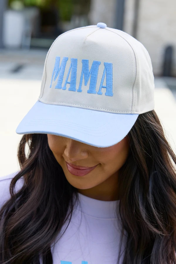 Mama Blue Trucker Hat | Pink Lily