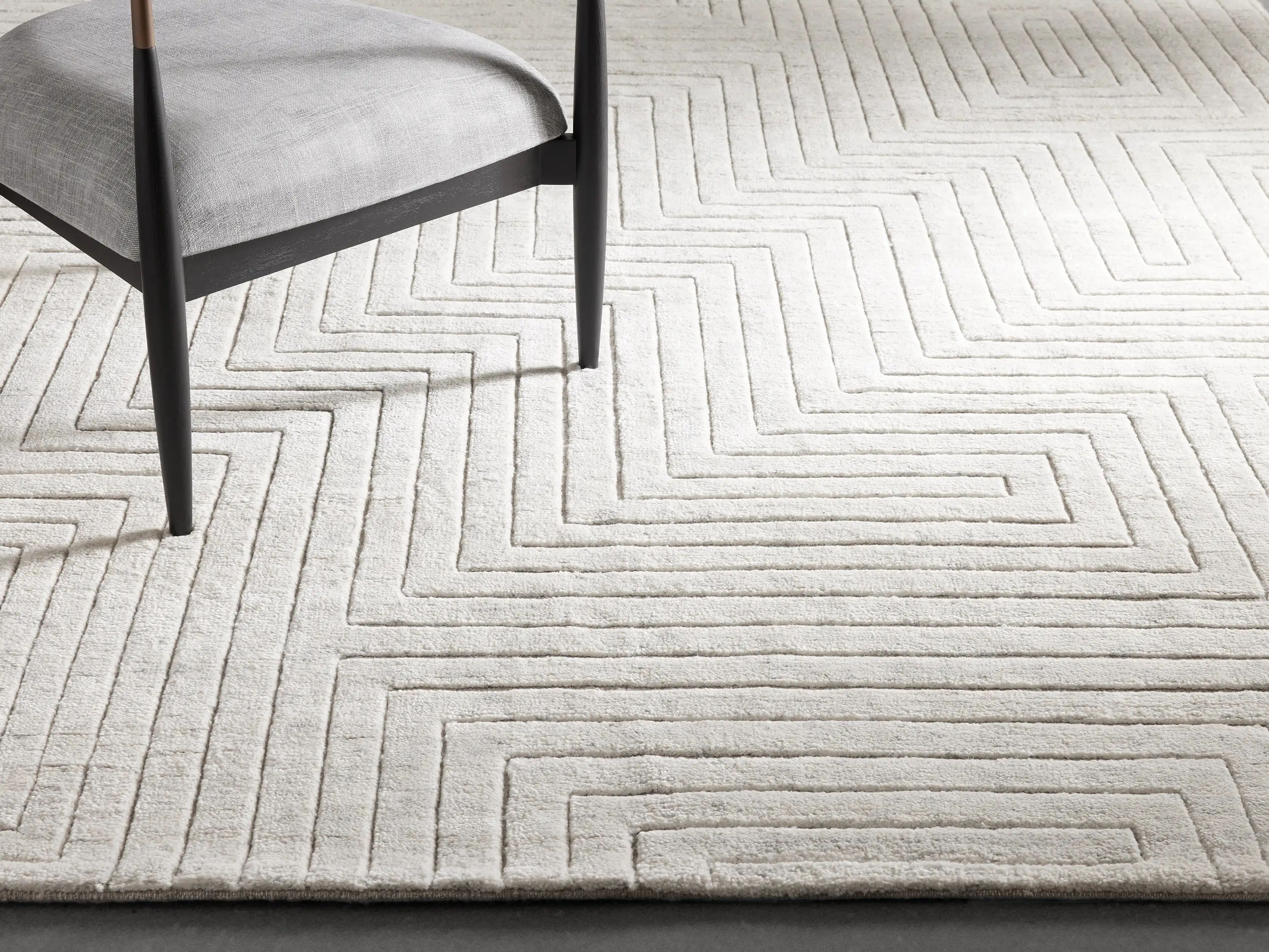 Farida Hand-Knotted Rug in Ivory | Arhaus