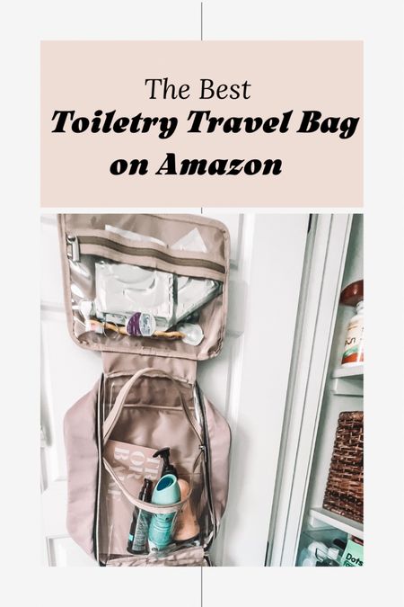 The best toiletry makeup bathroom bag on sale. Travel bag. Travel essentials. Large travel bag. Hanging travel bag. Hanging toiletry bag. Pink bag. Must have travel. Amazon must have. Makes travel easy  

#LTKtravel #LTKsalealert #LTKunder50