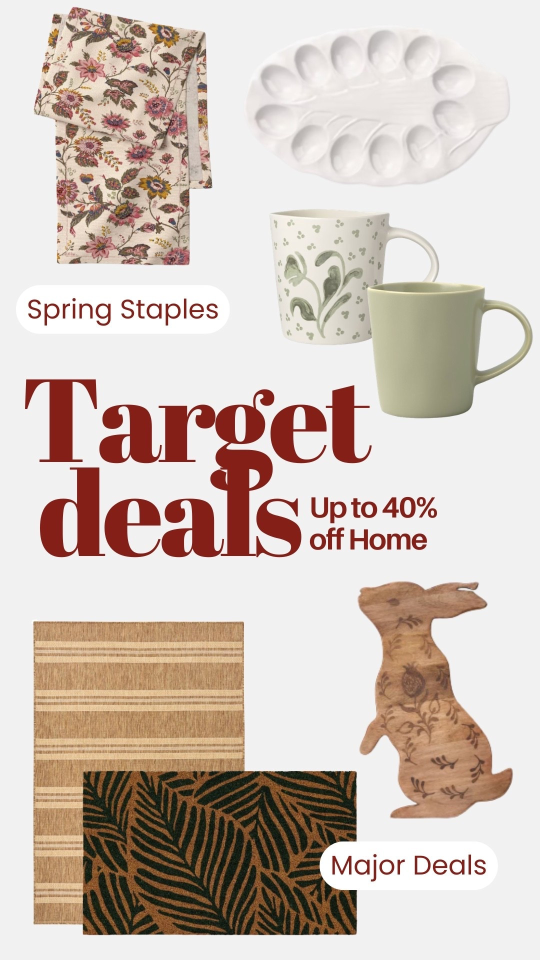 Spring home refresh from Target 🌿 so many good deals right now!! Think neutral rugs, pretty kitchen staples, and simple decor to freshen up your space

#LTKmorningroutine #LTKSaleAlert #LTKSeasonal