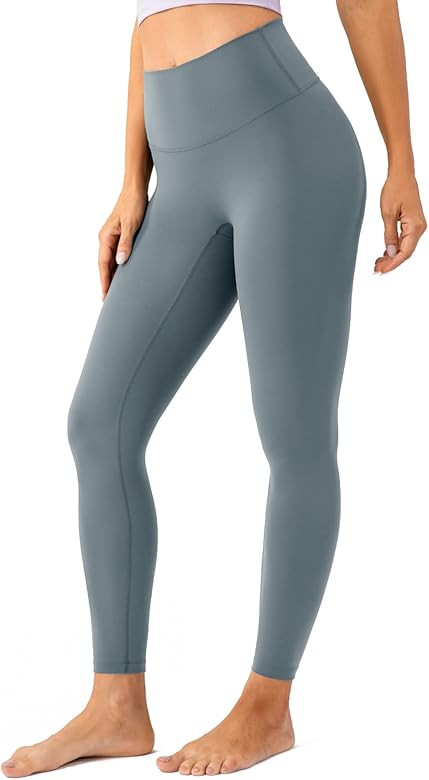 Lavento Women's All Day Soft Yoga Leggings No Front Seam - Buttery Soft Workout Active Legging fo... | Amazon (US)