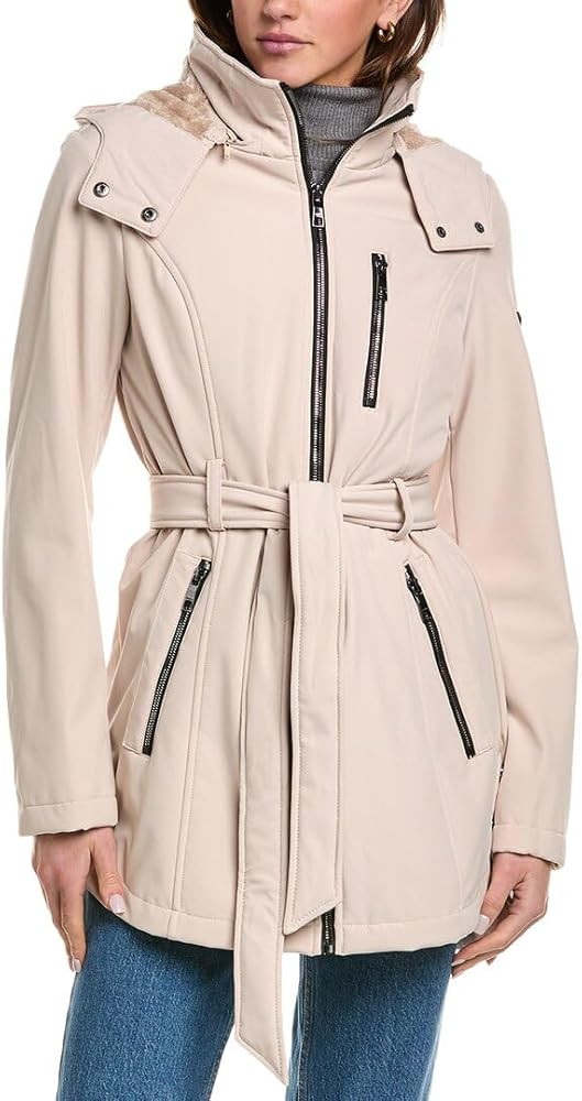 Nautica Women's Softshell Jacket Midweight Water and Wind Resistant Insulated Winter Coat | Amazon (US)