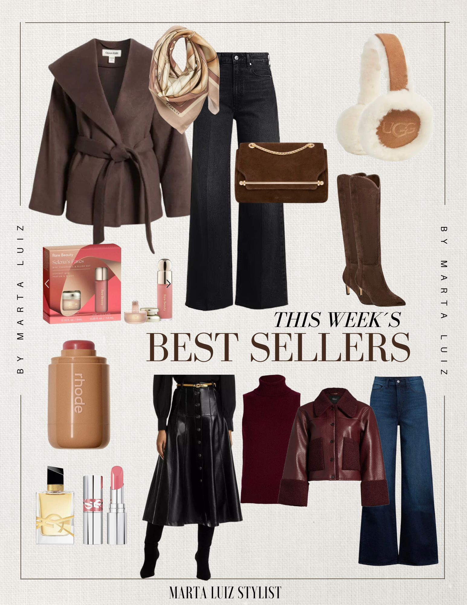 This Week´s Best Sellers
These two jeans are my faves this time of year. This Cinq à Sept Midi skirt is perfect for the winter season. Burgundy and Brown are having a moment this season, as trend colours for fall and winter. YSL holiday gift under $40. Rare Beauty holiday gift for her. 

 #LTKGiftGuide #LTKFindsUnder50 #LTKFindsUnder100