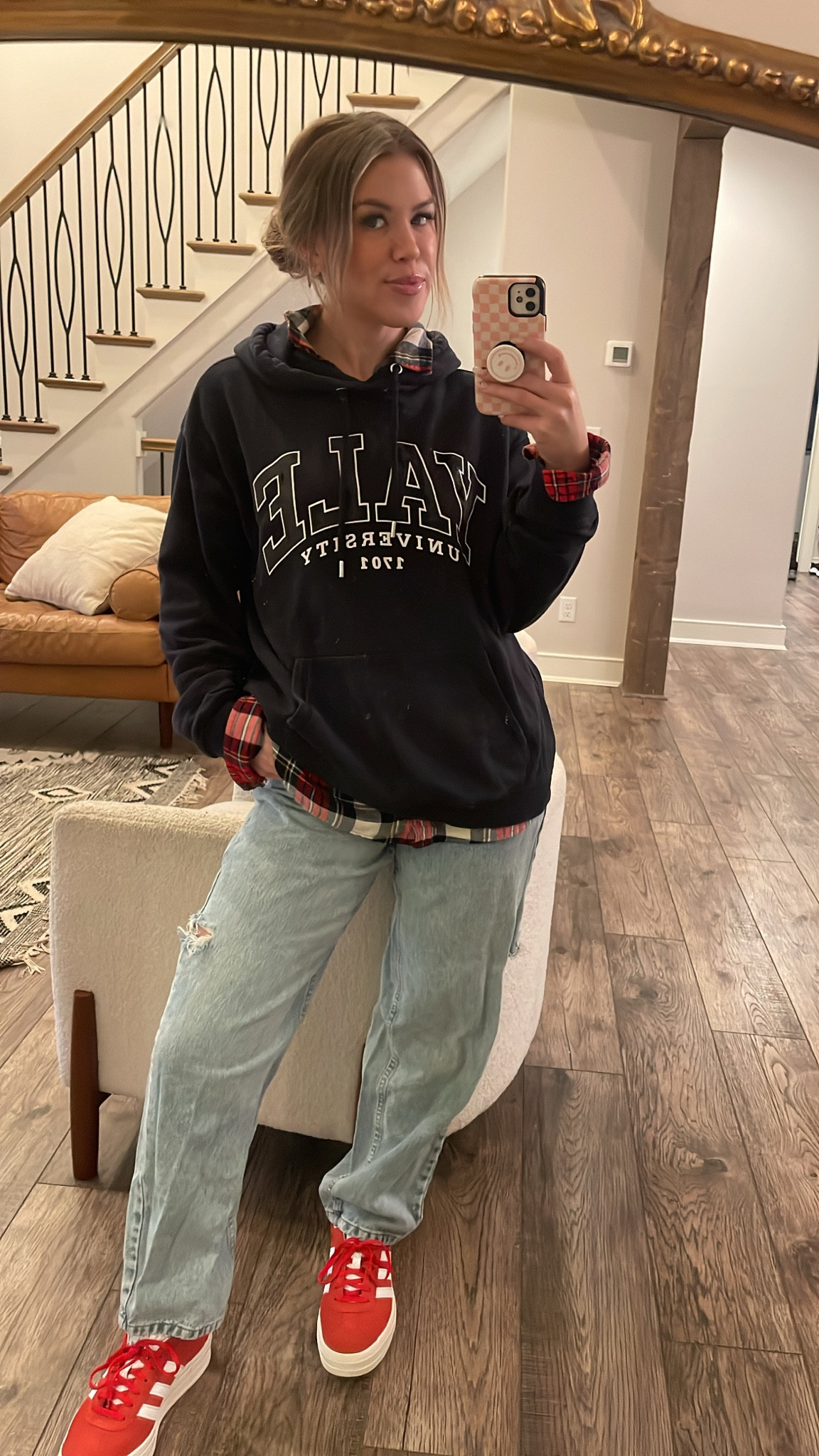 Casual hoodie ootd
Casual winter look, winter outfit, casual outfit, ootd, the drop jeans, amazon jeans, light wash jeans, baggy jeans, low rise jeans, distressed jeans, Yale sweatshirt, Yale hoodie, navy blue hoodie, flannel, plaid flannel, red plaid flannel, cozy outfit, comfy outfit



#LTKstyletip #LTKfindsunder100 #LTKfindsunder50