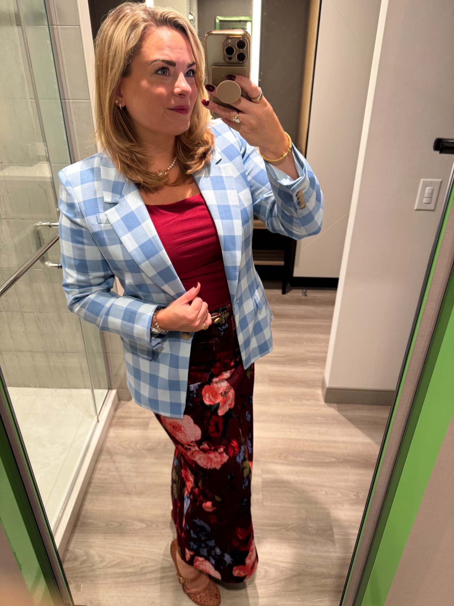 Love a pattern mix moment - this blazer is an old favorite and the skirt is a fall must have in my closet now! The floral print is so rich and pairs beautifully with so many colors. 

#LTKFindsUnder100 #LTKMidsize #LTKWorkwear