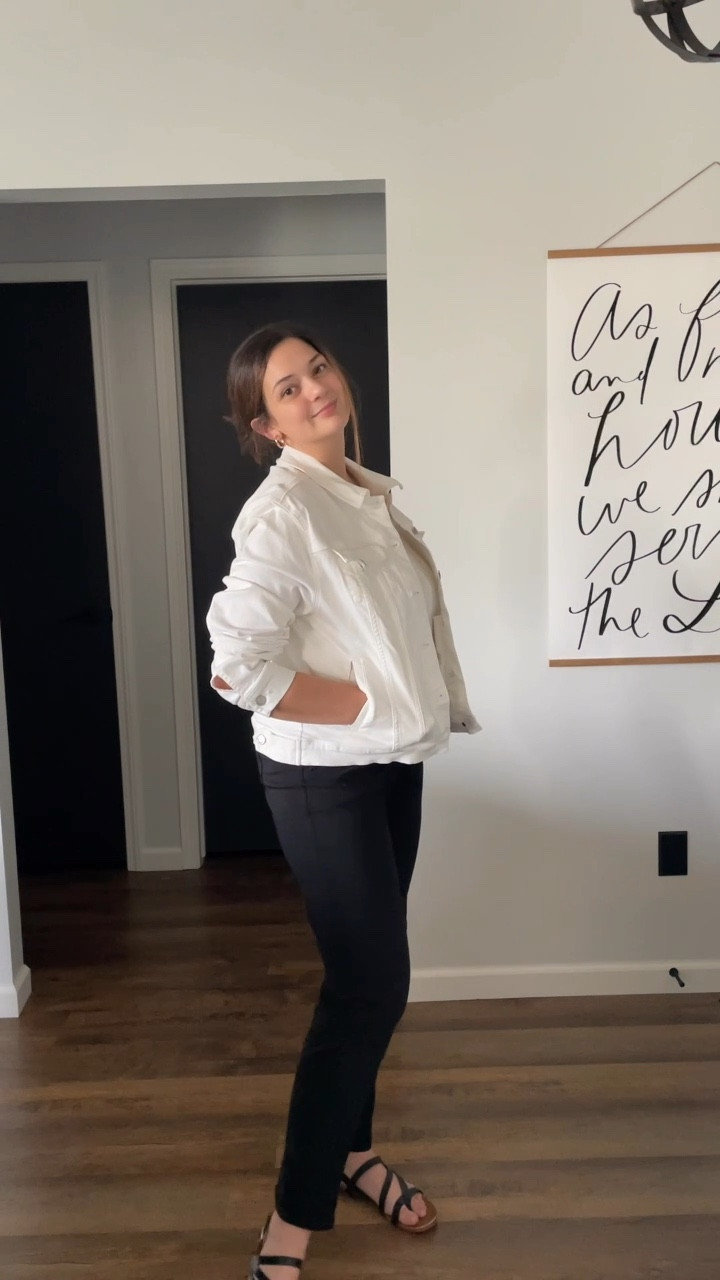 Styling the Little Black Pant two ways! All perfectly layered looks for a Spring or Summer business casual look. The pants have a perfect stretch to them making them great for my midsized postpartum body! 

@89thmadison #89thmadison, #89thmadisonpartner #ad 

#LTKMidsize #LTKStyleTip #LTKWorkwear