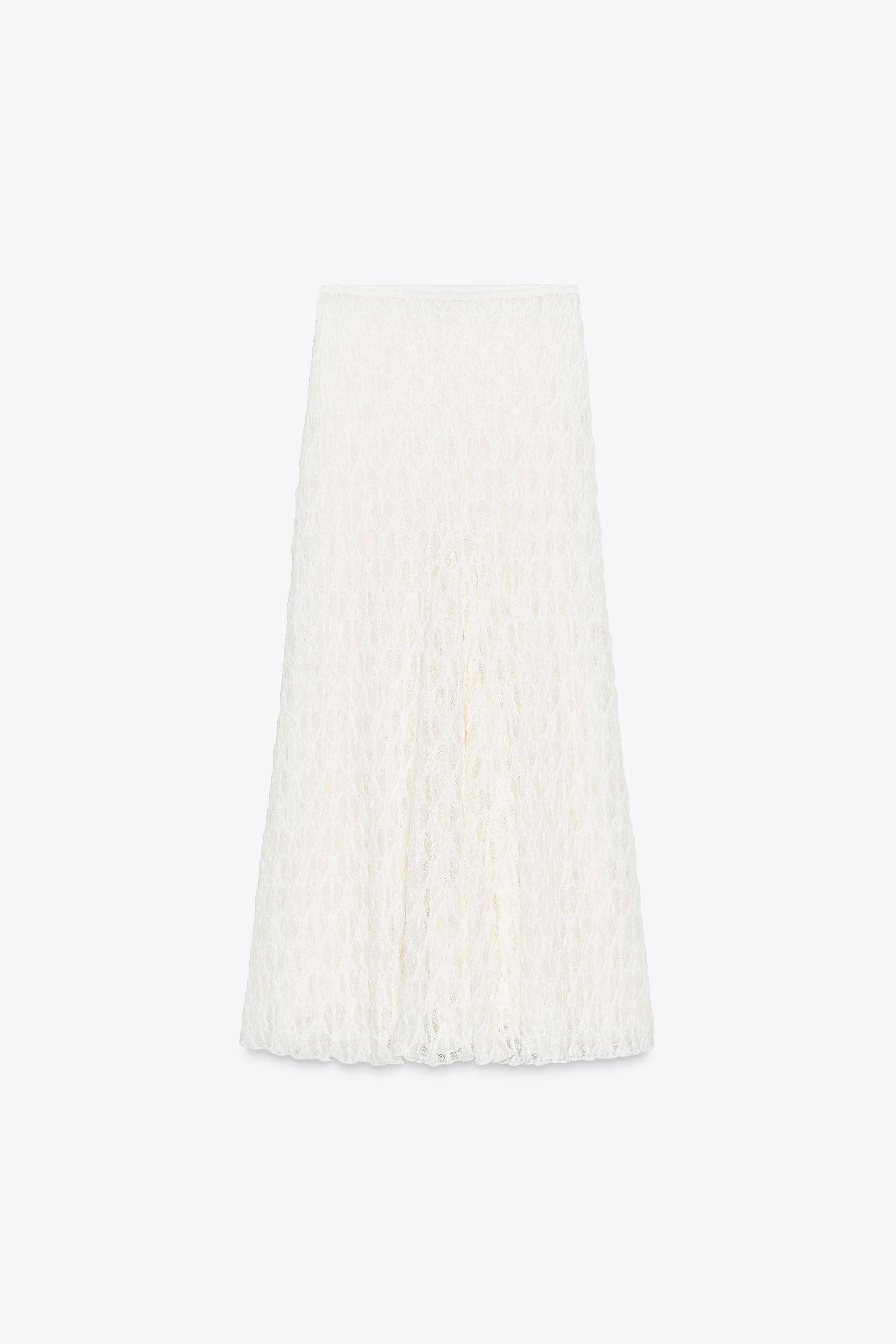 FLARED LACE MAXI SKIRT | Zara UK