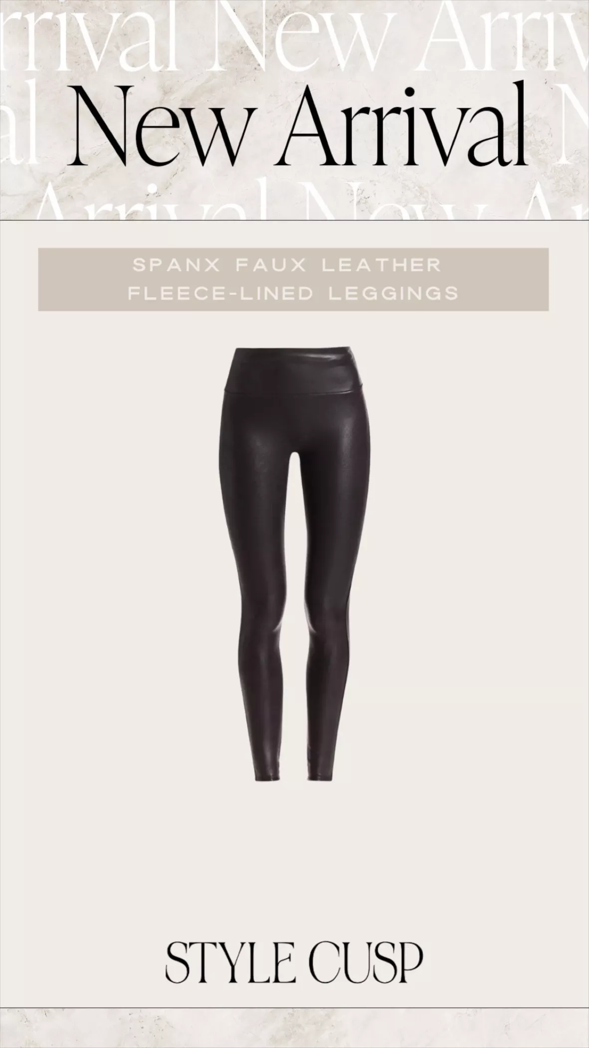 Spanx's New Fleece-Lined Faux-Leather Leggings Are Out Now