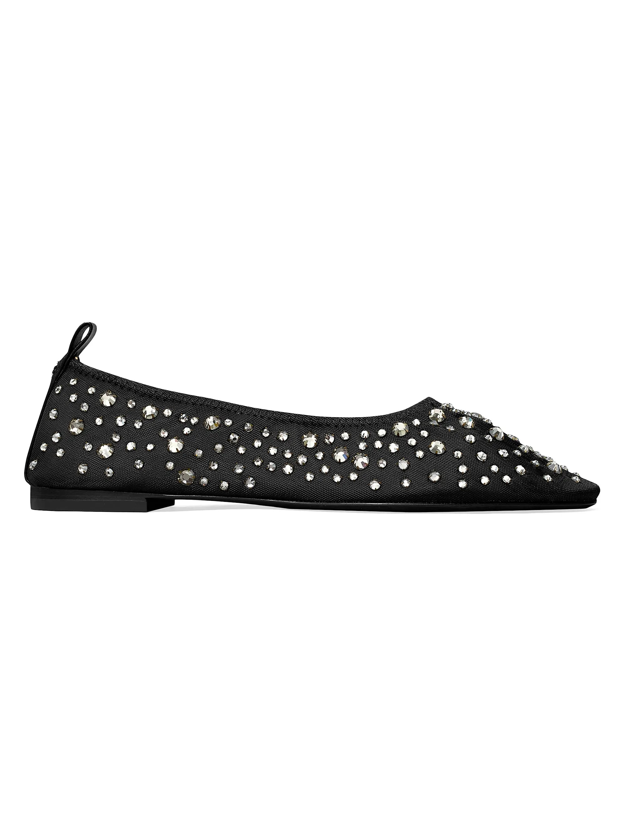 Shop Tory Burch Crystal-Embellished Ballet Flats | Saks Fifth Avenue | Saks Fifth Avenue
