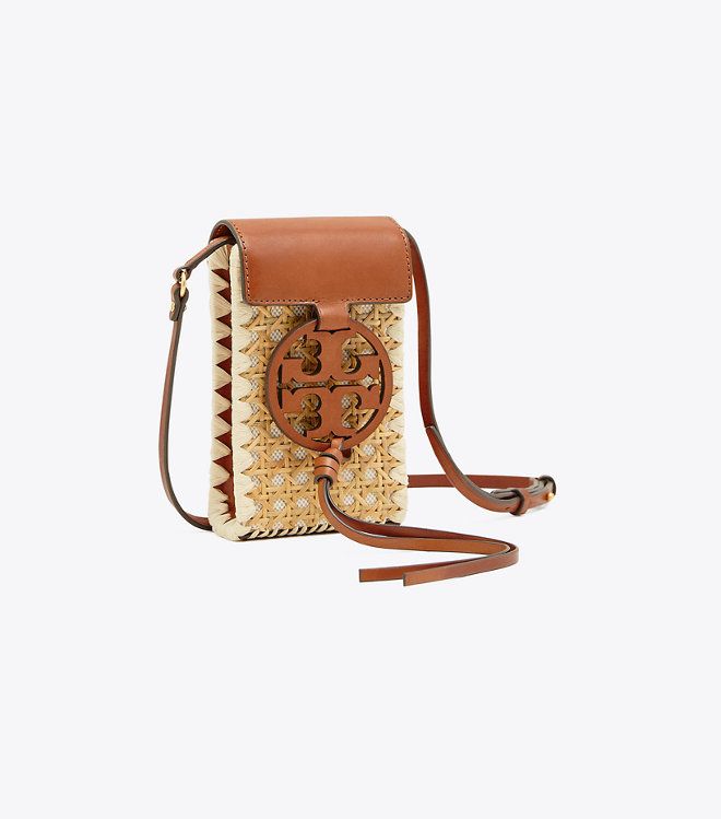 Tory Burch Miller Rattan Phone Cross-body | Tory Burch US