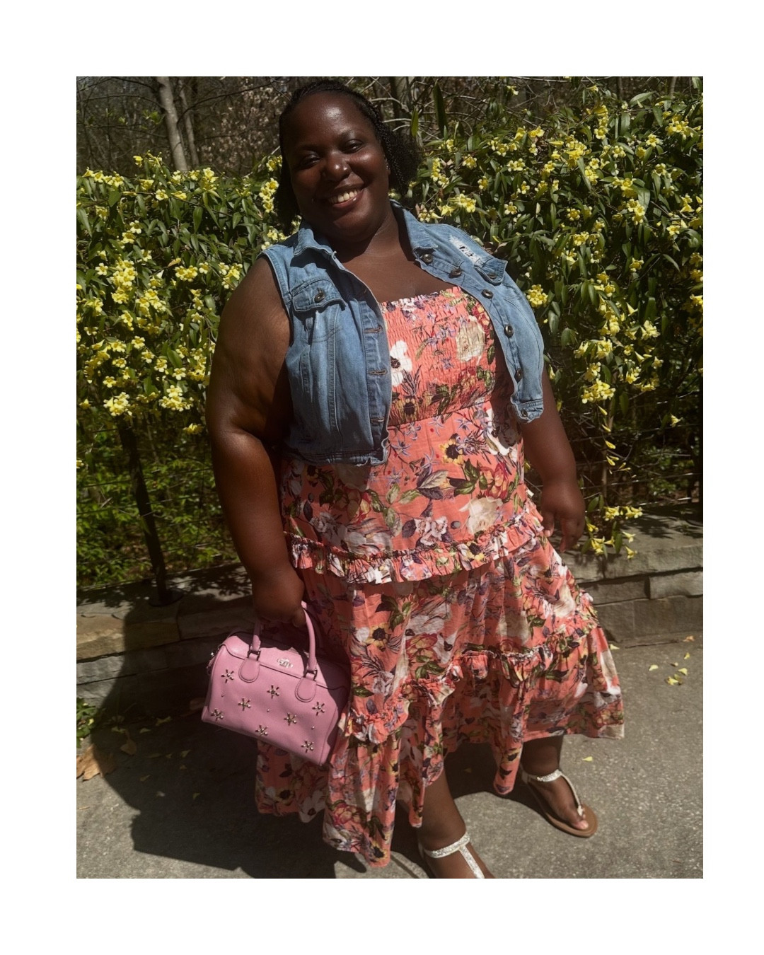 Like flowers in spring, we bloom with grace, color, and new beginnings—growing brighter with every season. 🌸🌷🌺


👗: INC Womens Pink Spaghetti Strap Tea-Length Fit + Flare Dress
👛: Mini Bennett Satchel With Allover Studs
👡: idk 
🧥: Rue21

Follow me for more foodie & lifestyle content!
📸 Instagram: @JessNicole____
🤳 TikTok: @JessNicole____
🎥 YouTube: @JessNicole____


#SpringInFullBloom #PlusSizeFashion #GardenGlow #BlackGirlMagic #JessNicole #JessNicole____ #explore #Tiktok #SpringStyle #CurvyAndConfident 