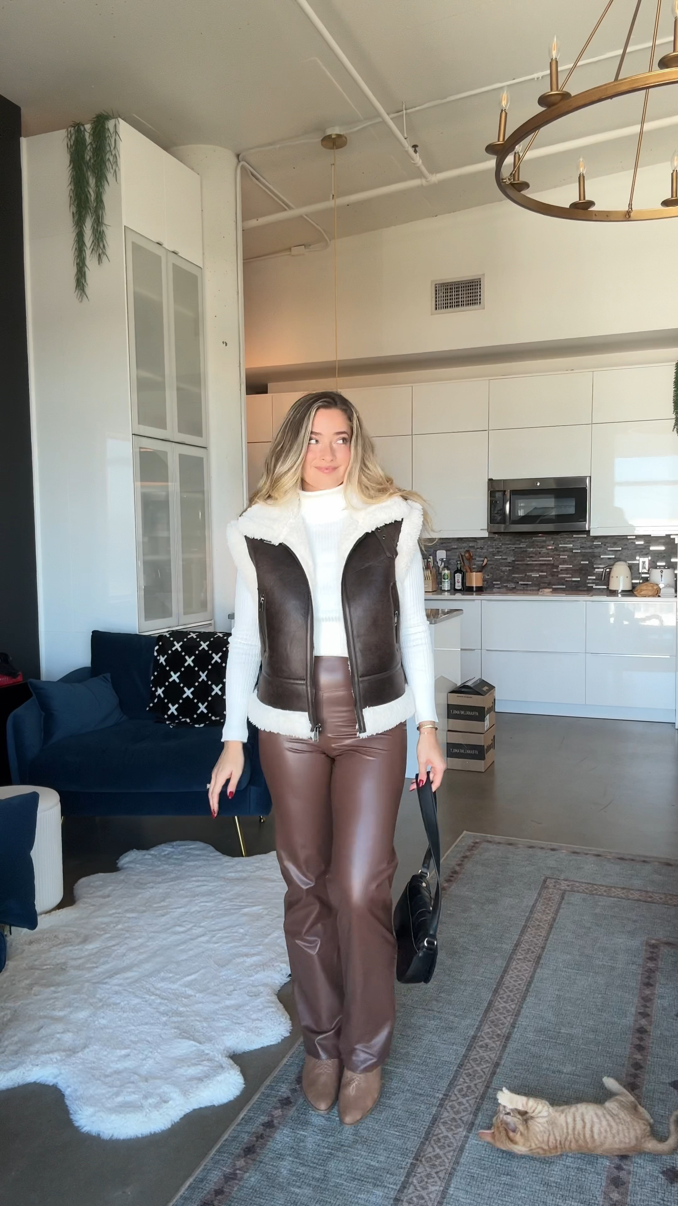 I’m wearing a size 4 in pants, size small in dresses, size, small, and tops and outerwear! 