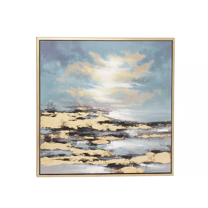 39" x 39" Contemporary Sunset Framed Canvas Wall Art - Olivia & May | Target