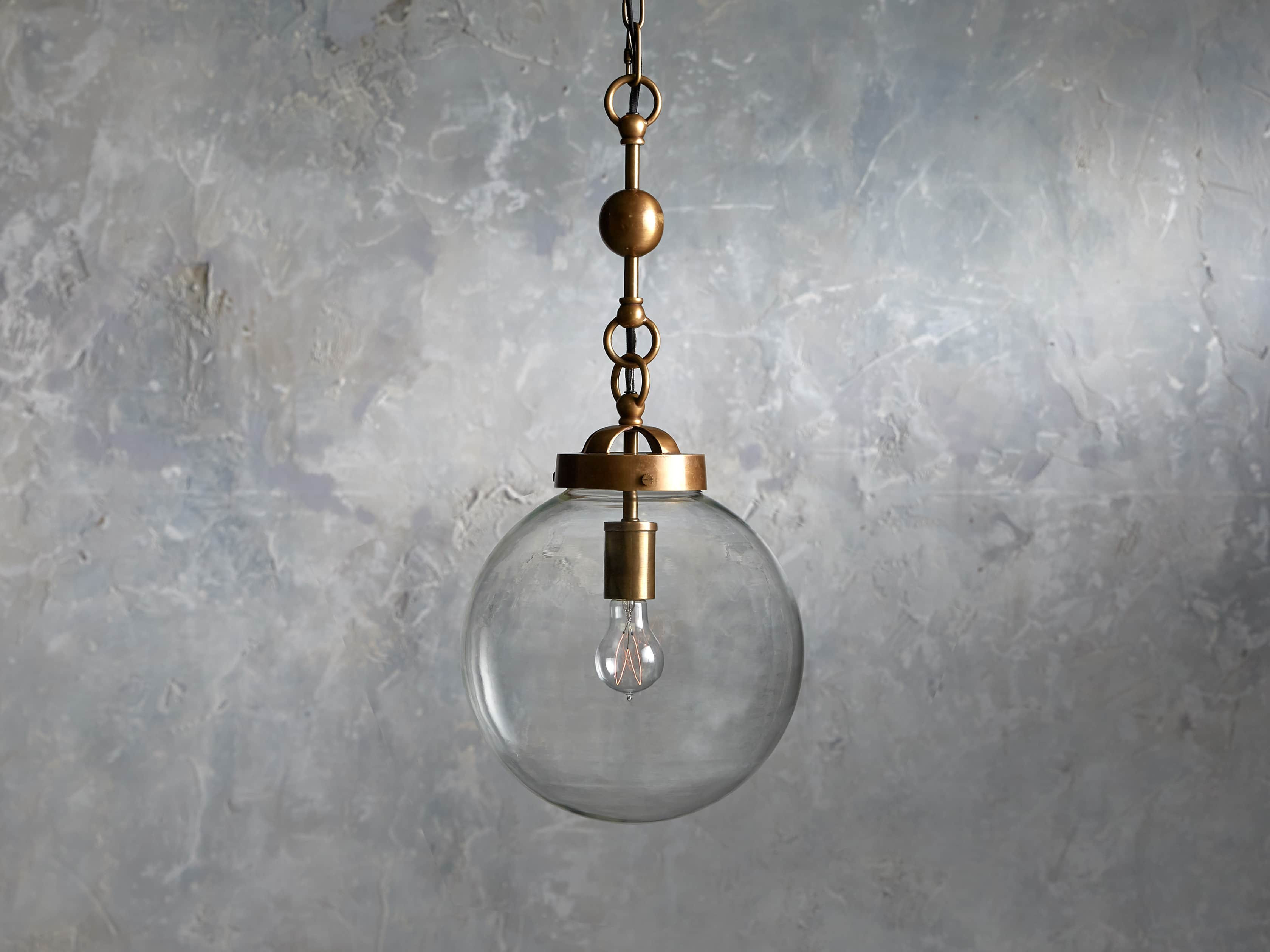 Globe Pendant in Brass | Arhaus