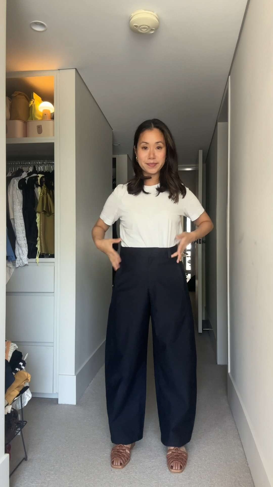 How awesome are these barrel leg trousers from Uniqlo?! I'm wearing mine in navy (linked below) but I've also linked them in all the other colours they are available in. Size wise, I'm wearing a size S in all of the pieces featured (ie. the pants, t-shirt and polo knit top).  

 #LTKaustralia #LTKstyletip #LTKpetite