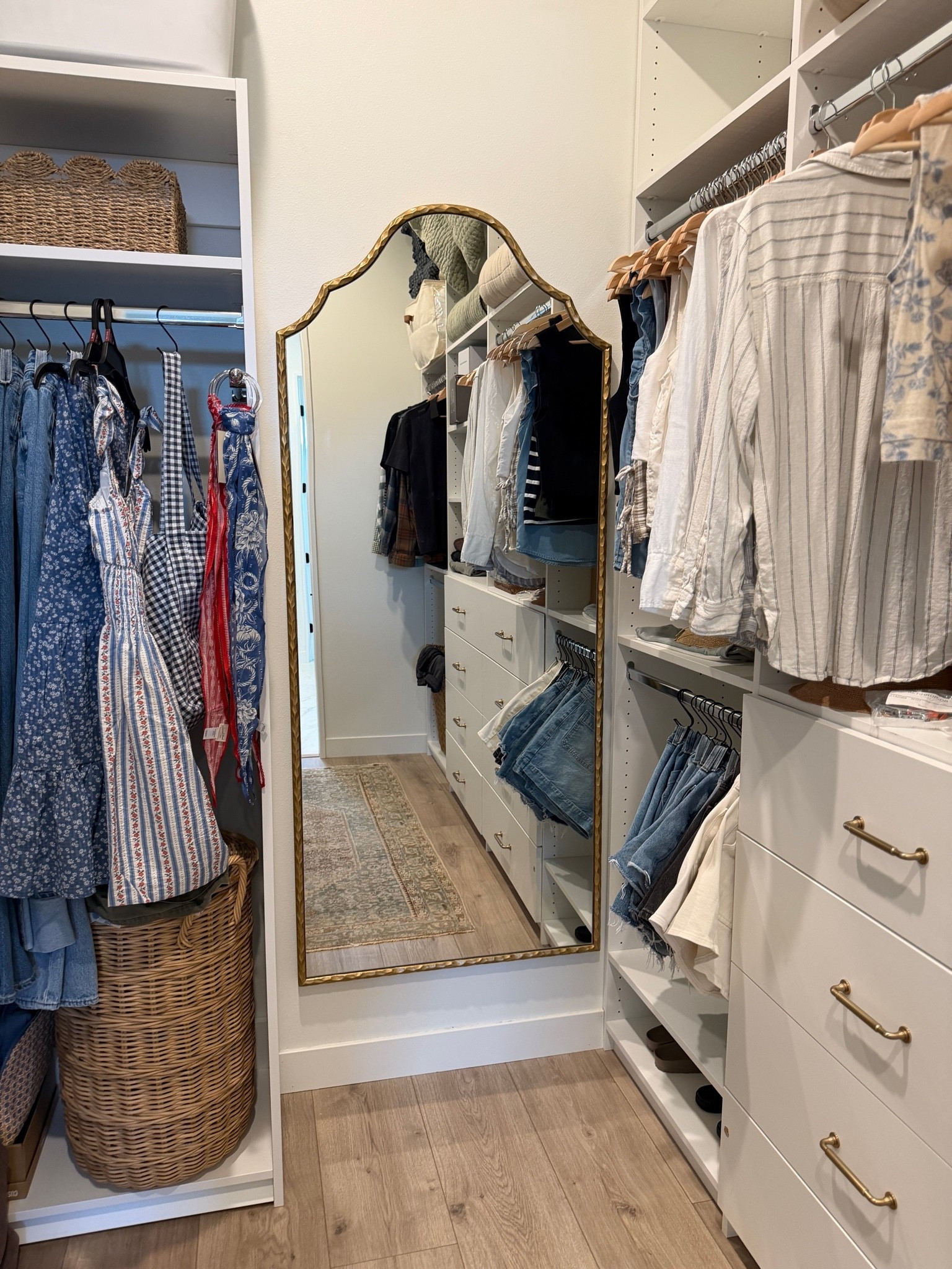 Just hung this Walmart mirror in our closet! It’s sold out right now but I linked some similar options.

#LTKHome