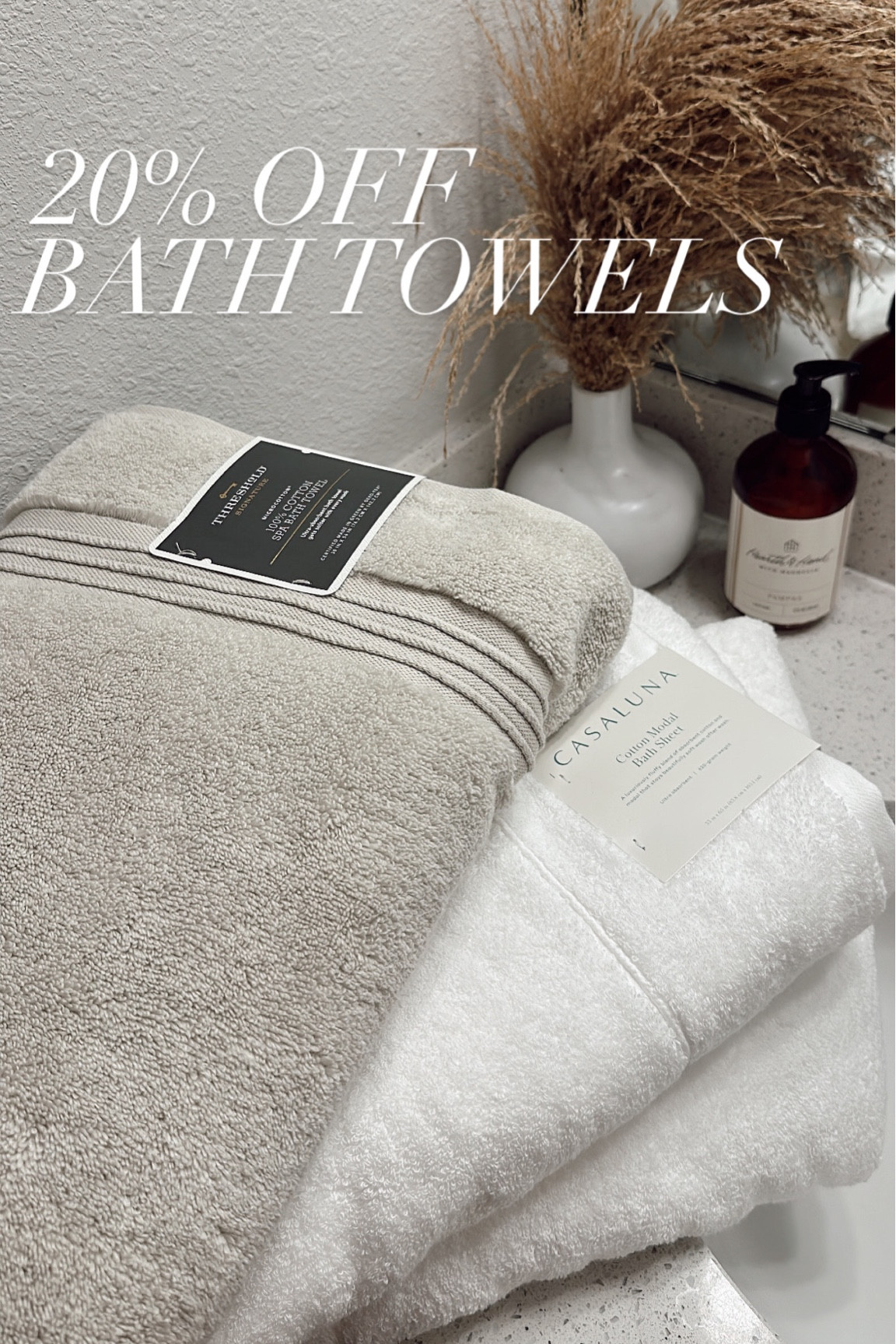 Modal Bath Towel Light Gray - Casaluna