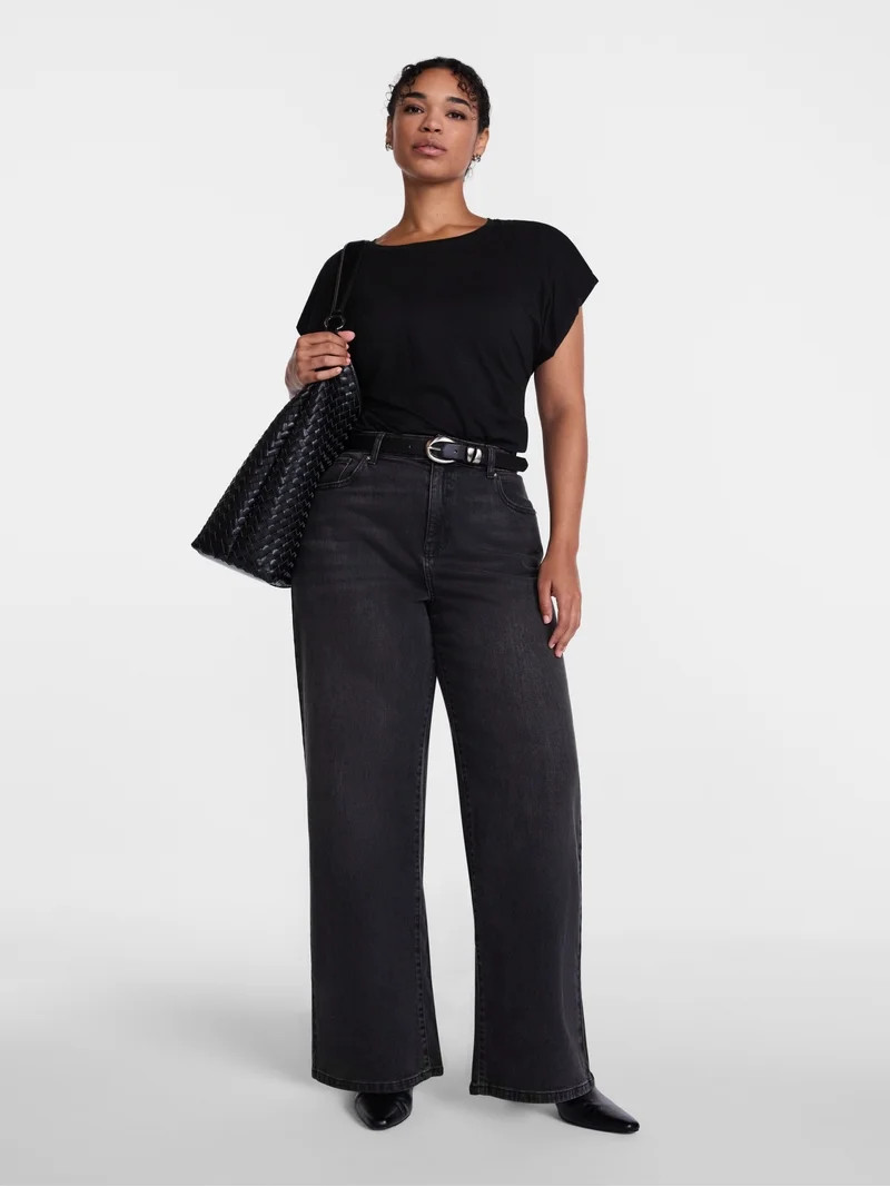 Scenario Women's Wide Leg Jeans, Sizes 0-20 | Walmart (US)