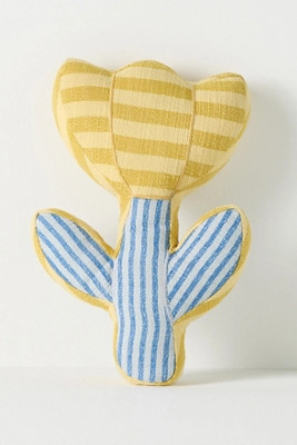 Blossom Indoor/Outdoor Woven Flower Shaped Pillow | Anthropologie (US)