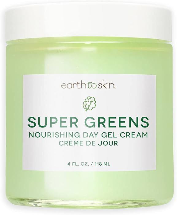 Earth To Skin Super Greens Nourishing Day Gel Cream (4.0 Fl Oz) | Amazon (US)