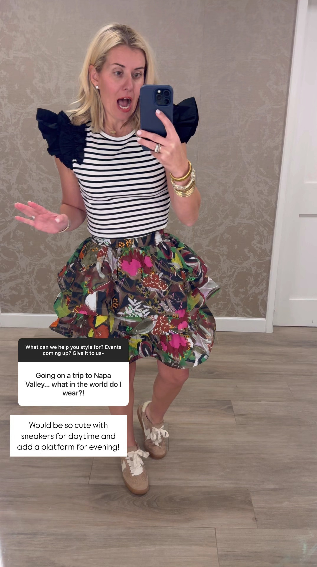 I’m in small top and XS skirt (but need S in the non elastic waist buru skirts)… 

#LTKWatchNow #LTKTravel #LTKStyleTip