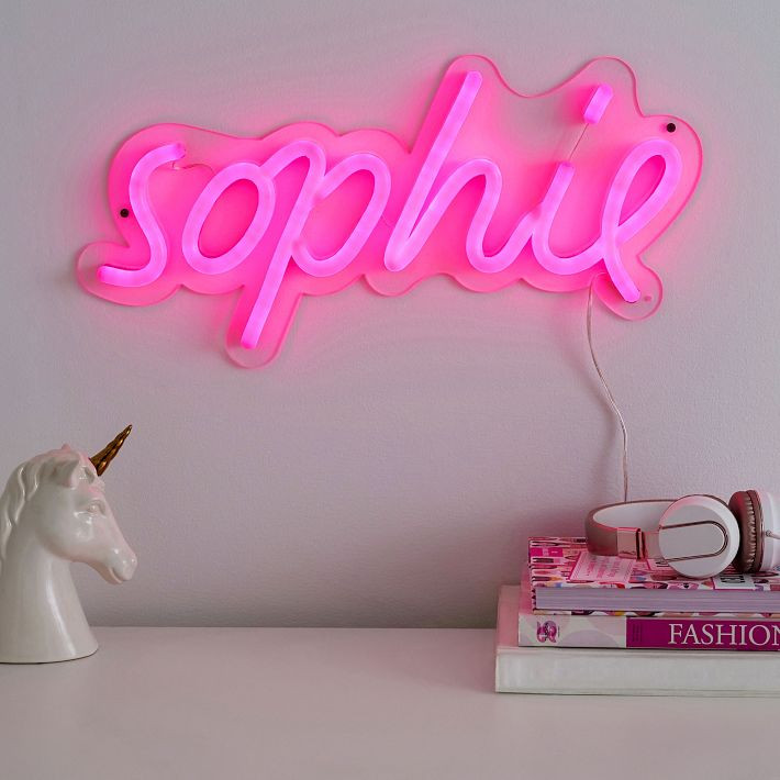 Create Your Own - Neon Flow LED Wall Light | Pottery Barn Teen