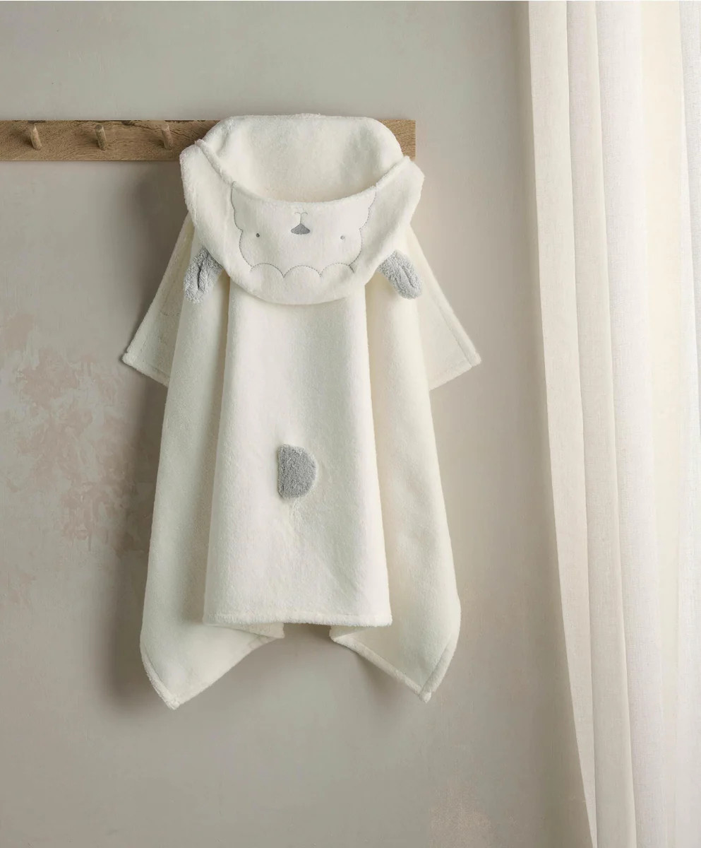 Hooded Baby Towel - Lamb | Mamas & Papas