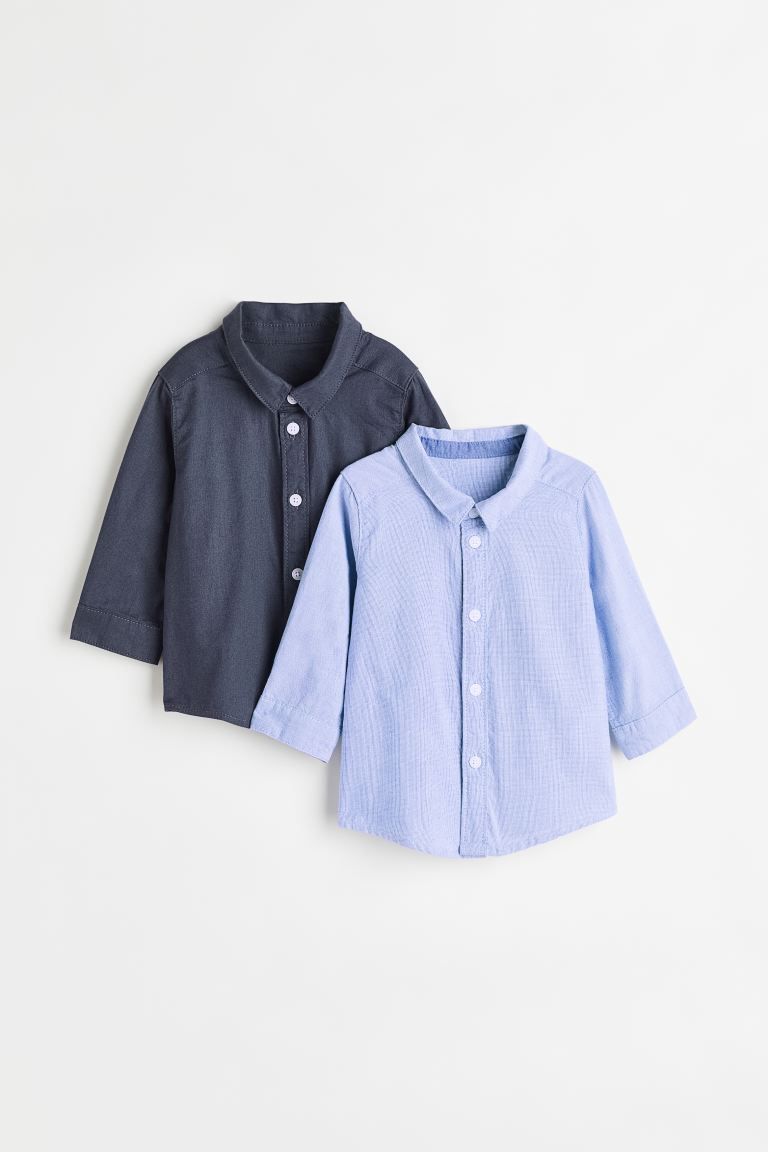 2-pack Cotton Shirts | H&M (US + CA)
