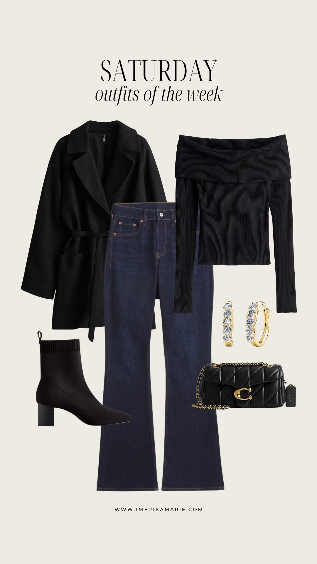 winter outfit. fall outfit. date night outfit. winter coat. black coat. black jacket. blue jeans. dark wash jeans. coach bag. black boots 

 

#LTKootd #LTKSeasonal #LTKPetite