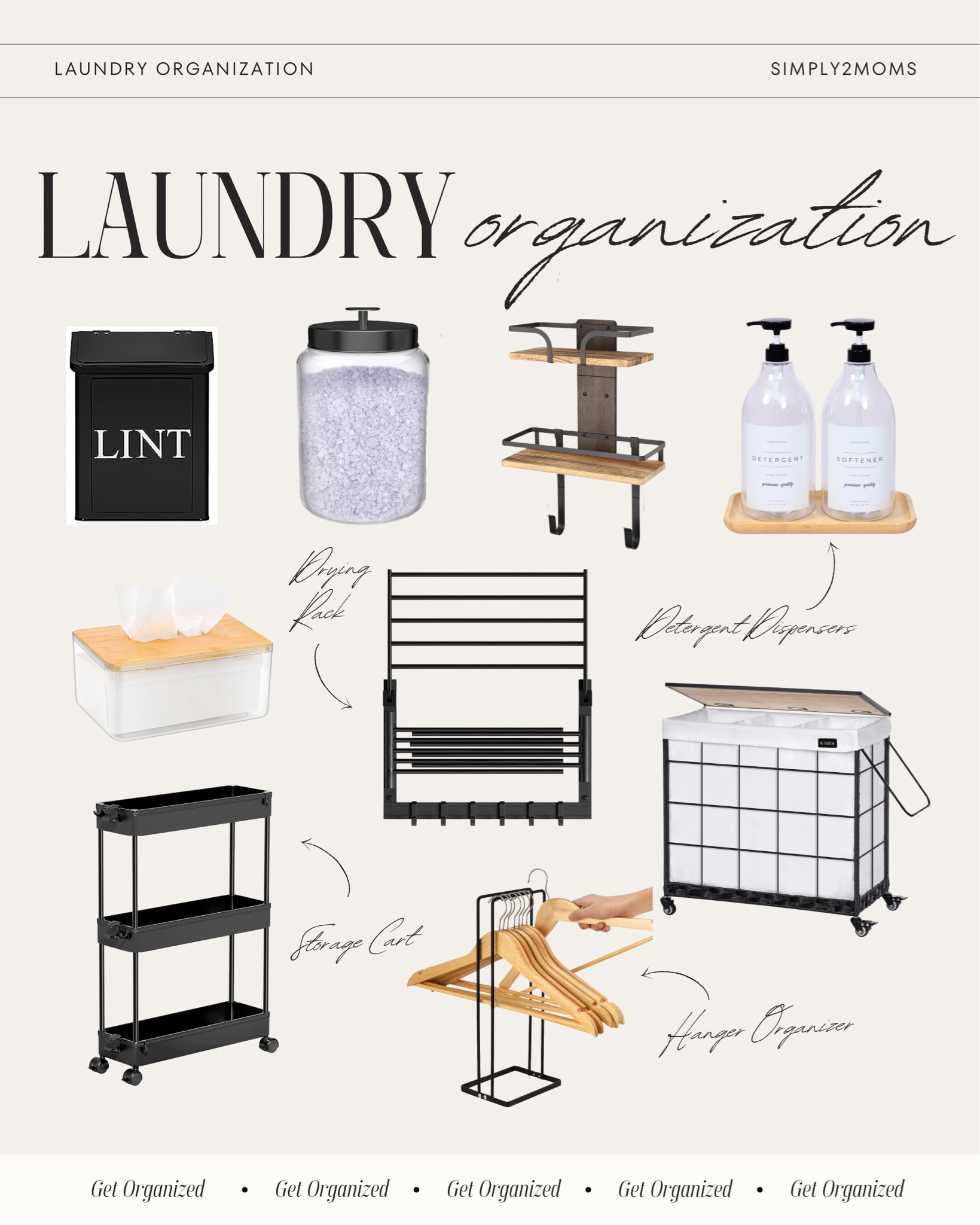 Transform your laundry room into a haven of organization with these stylish essentials. The perfect blend of pretty and functional, maximize space in your laundry room with glass storage containers, a rolling laundry hamper, slim storage cart and more! #laundryroom #organization 

#LTKhome #LTKstyletip #LTKfindsunder100