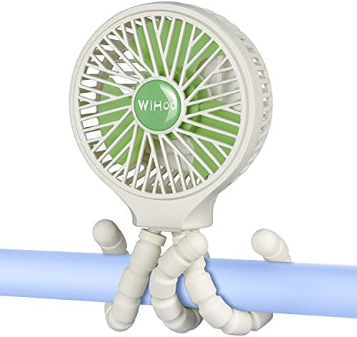 WiHoo Mini Handheld Stroller Fan,5200mAh Personal Portable Car Seat Baby Fan with Flexible Tripod... | Amazon (US)