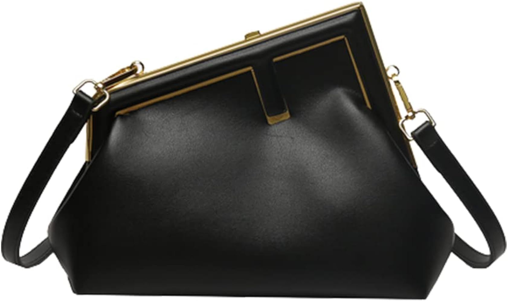 Crossbody Bag for Women Trendy Classic PU Leather Clutch Bag Purse Handbags Clutch with Irregular Sh | Amazon (US)