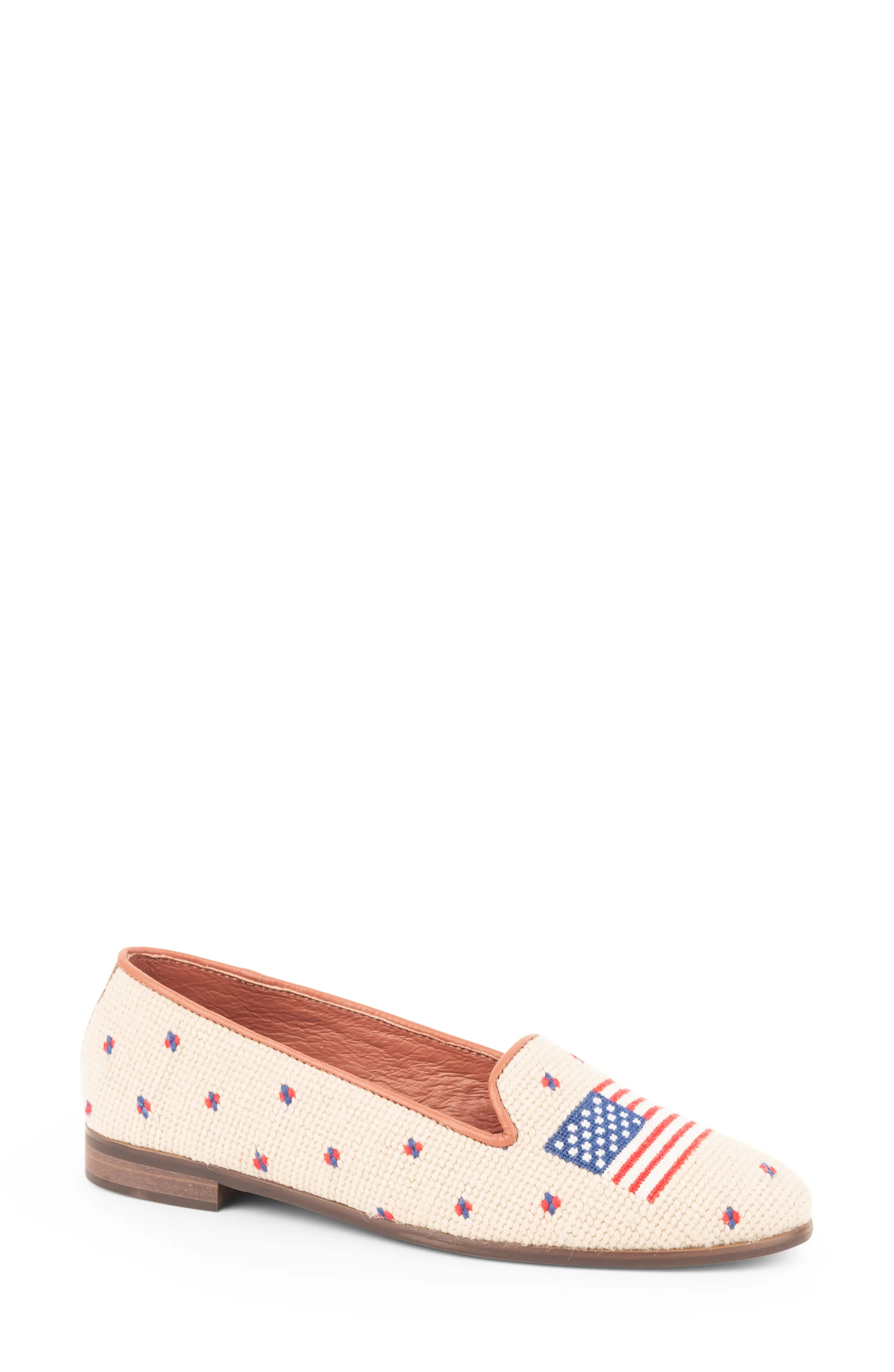 Needlepoint American Flag Loafer (Women) | Nordstrom | Nordstrom