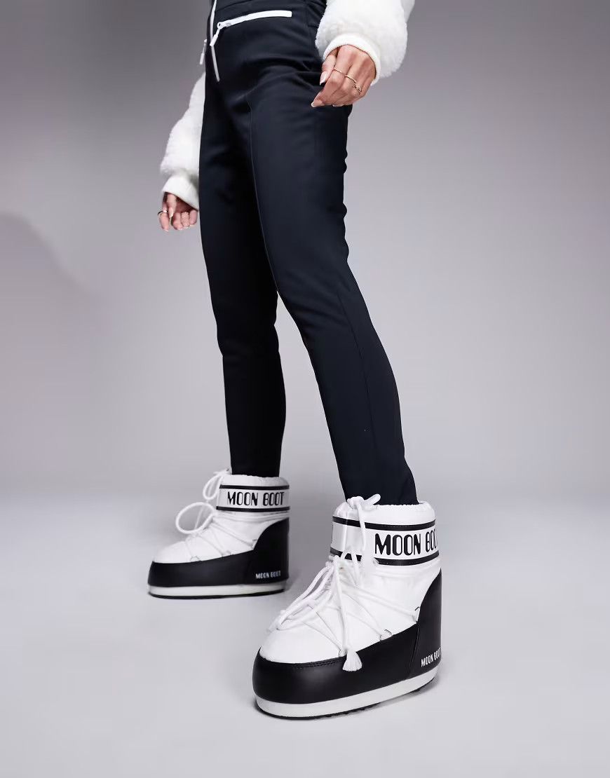 Moonboot - Icon - Bottes basses en nylon - Blanc | ASOS (Global)