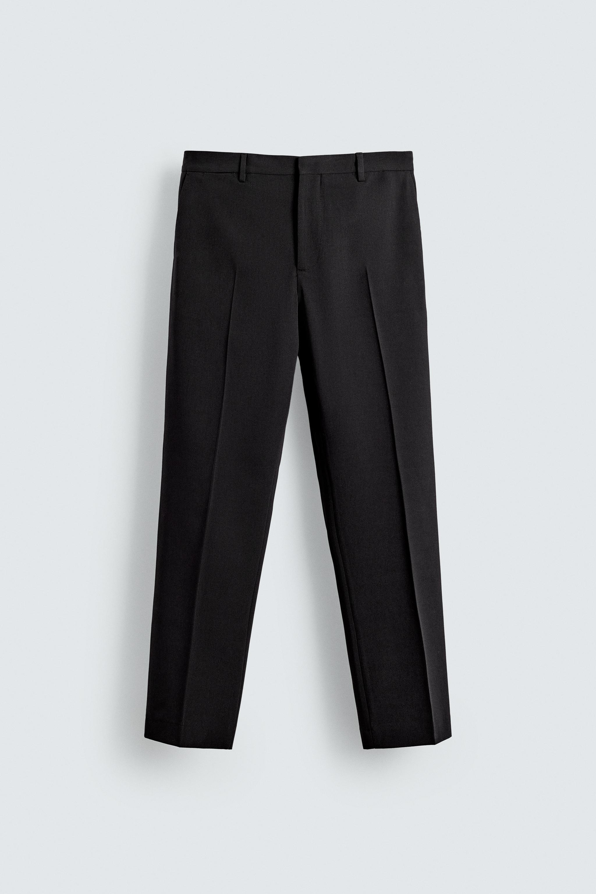 WOOL BLEND TUXEDO SUIT PANTS | Zara US