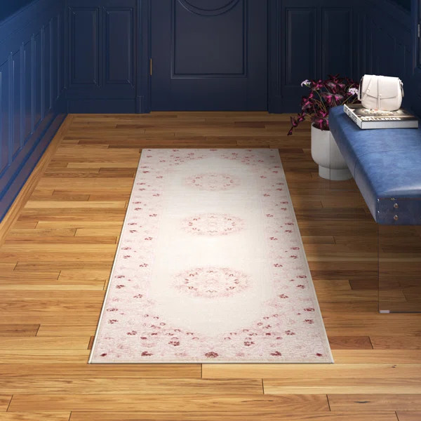 Devin Oriental Area Rug in Pink | Wayfair North America