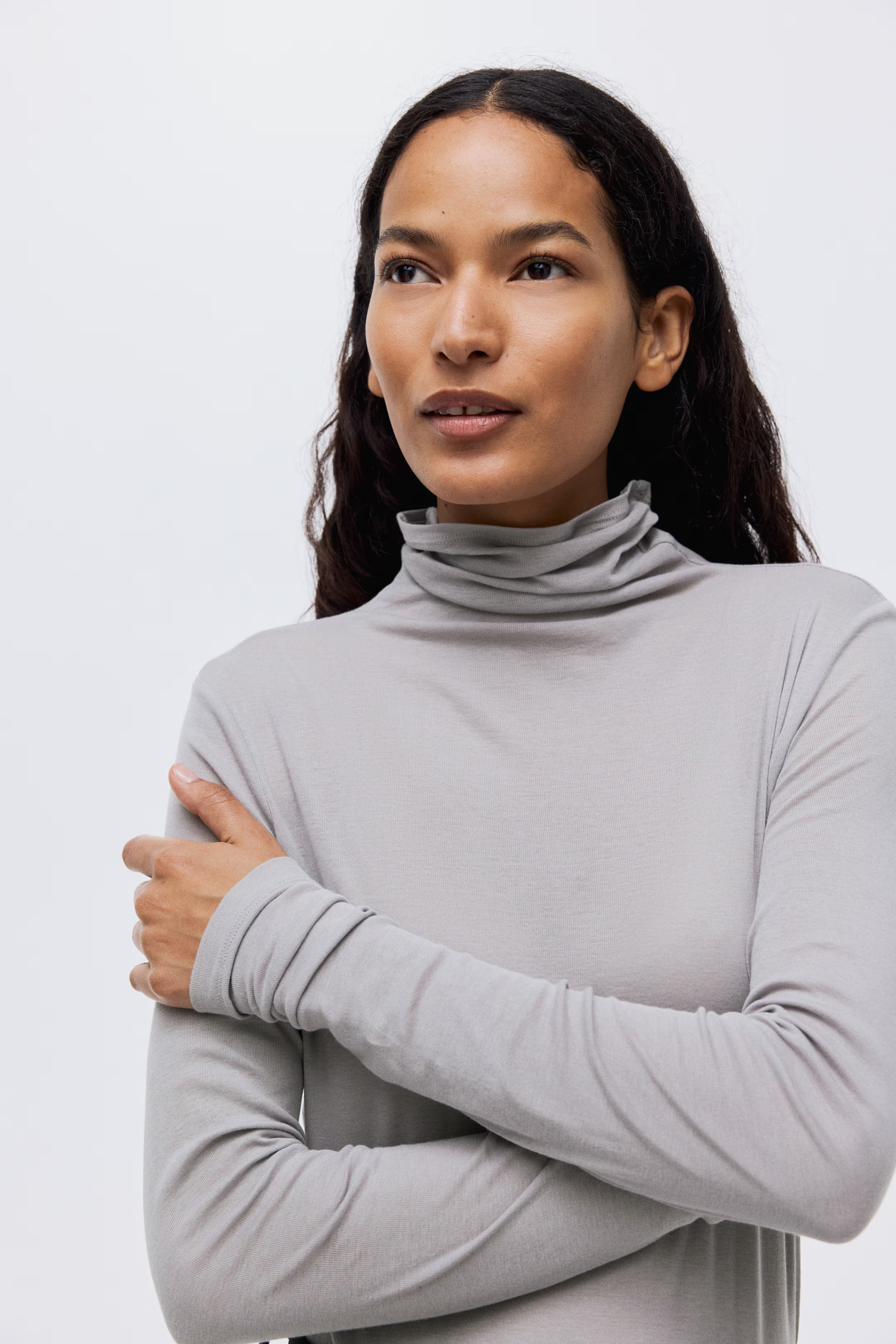 Pima cotton turtleneck top | H&M (UK, MY, IN, SG, PH, TW, HK)