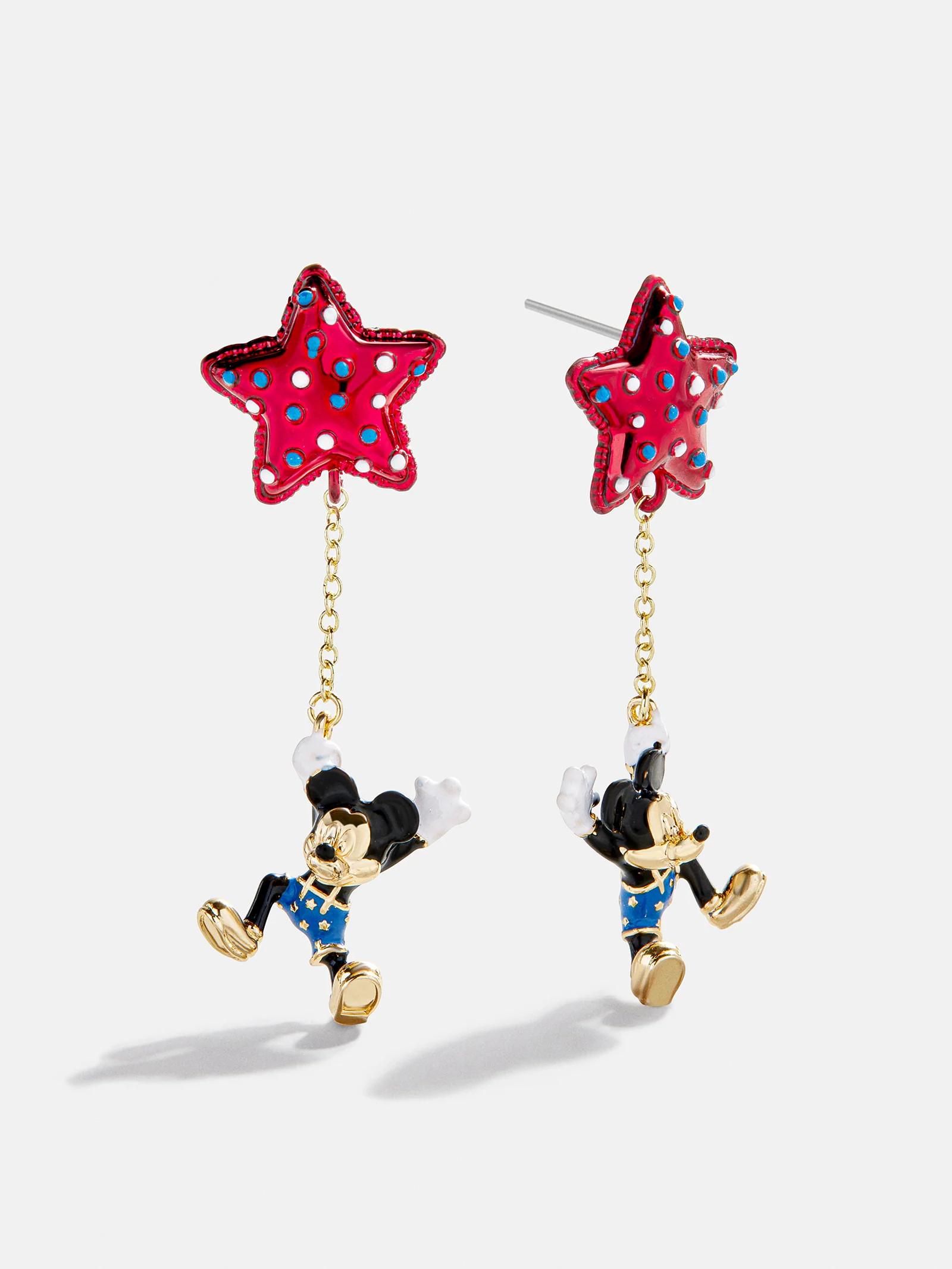 Disney Mickey Mouse Americana Star Earrings - Red, White, & Blue | BaubleBar