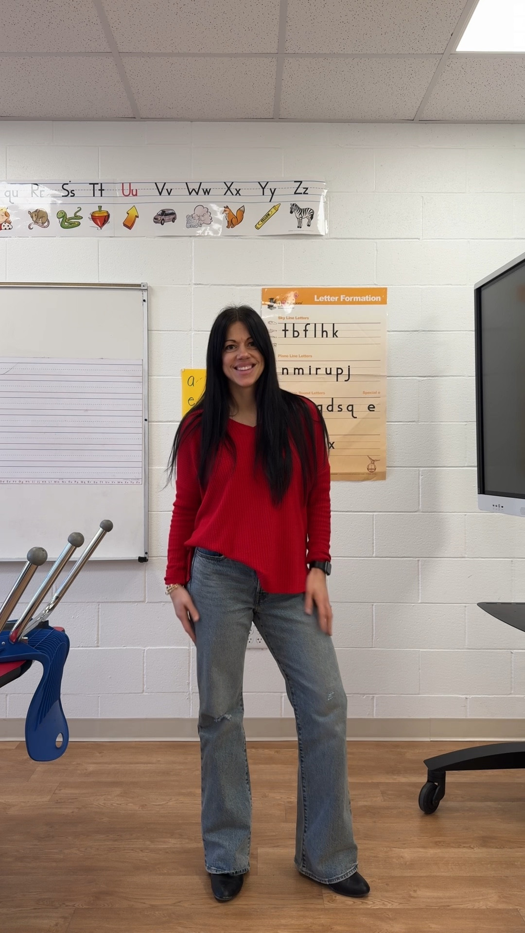 Valentines party day at school! Also could be worn for date night as well! These Jeans are the absolute best!! They fit just right!! Red tunic is older Walmart, but linked similar

Jeans-29 I size up one @levi 
Shoes-TTs
Shirt- size smalll

#LTKValentine #LTKmomlife #LTKootd