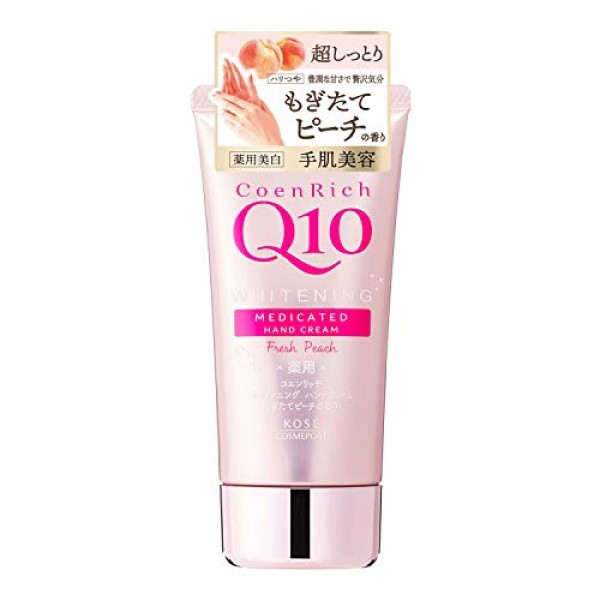 Kose - Coenrich Q10 Medicated Hand Cream - Fresh Peach - 80g | Stylevana