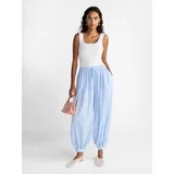 Scoop Women’s and Women's Plus Eyelet Harem Cotton Pants, Sizes XS-4X | Walmart (US)