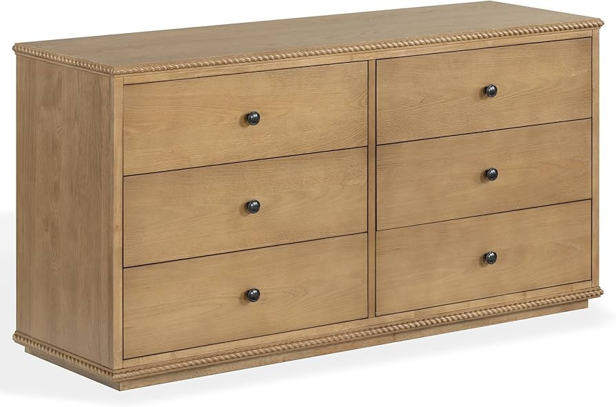 SAFAVIEH Couture - Octavian Rope Detail Dresser - Brown Oak - 6-Drawer Storage Chest - Fully Asse... | Amazon (US)